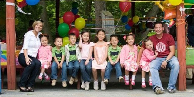 The Gosselin family before Jon and Kate's split.