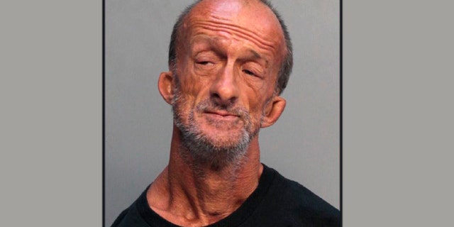 Jonathan Crenshaw, 46, was charged with aggravated battery after allegedly using his feet to stab a Chicago tourist with scissors.