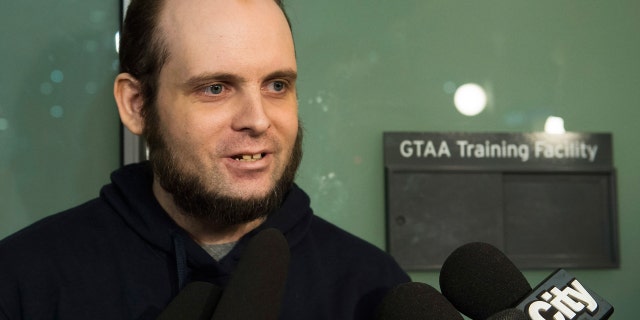 Joshua Boyle after being rescued last week.