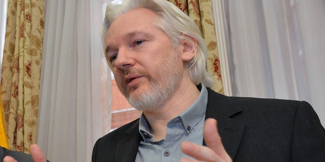 Aug. 18, 2014 - FILE photo of WikiLeaks founder Julian Assange at a news conference inside the Ecuadorian Embassy in London. Sweden's highest court on Monday rejected Assange's appeal of a pre-trial detention order in a nearly five-year-old investigation of alleged sex crimes.