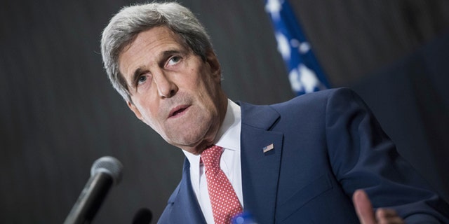 Sept. 13, 2014: Secretary of State John Kerry at a press conference in Cairo, Egypt.