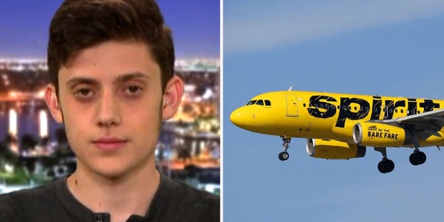 The high school junior shared his frustration over the in-flight incident on Twitter.