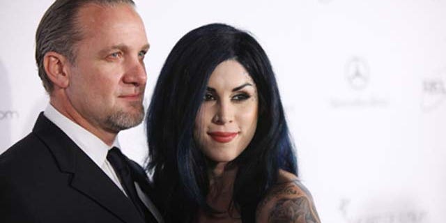 Jan. 15, 2011: TV personalities Jesse James (L) and Kat Von D attend the Art Of Elysium 'Heaven' Gala 2011 at The California Science Center Exposition Park in Los Angeles, Calif.
