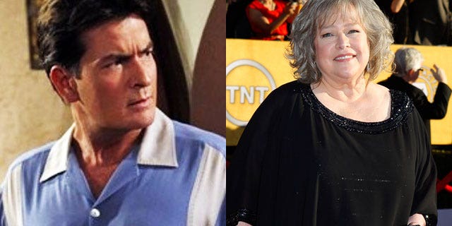 Kathy Bates will take on the role of Charlie Sheen's former character's ghost on 'Two and a Half Men'