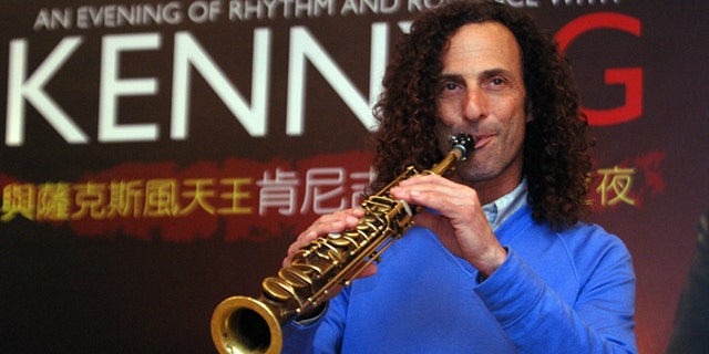 May 14, 2010: Kenny G, smooth jazz saxophonist, performs during a media event announcing his concert, in Taipei, Taiwan.