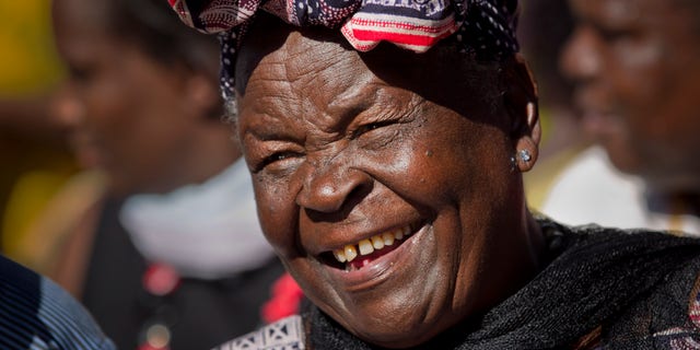 Nov. 7, 2012 - Sarah Obama, step-grandmother of President Obama, speaks to the media at her house in the village of Kogelo, Kenya.