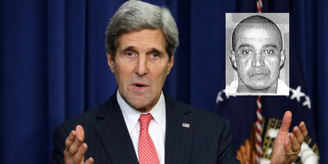 A photo composite of U.S. Secretary of State John Kerry and convicted killer Edgar Arias Tamayo. (Getty Images/Texas Department of Corrections)