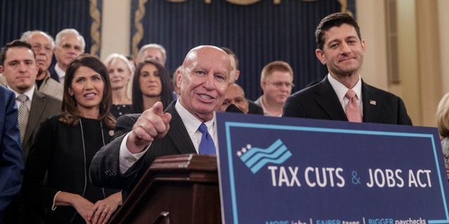 Pelosi pushes 'SALT shakeup' stimulus that could reduce her tax bill and enrich her wealthy district 2 Chairman of the House Ways and Means Committee, Rep. Kevin Brady, R-Texas, and House Speaker Paul Ryan, R-Wis., on Capitol Hill introducing the House tax bill in 2017.
