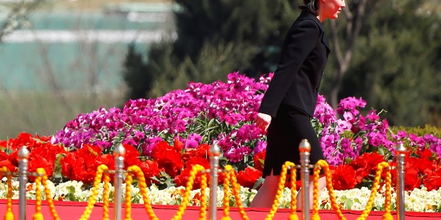 Kim Yo Jong is Kim Jong Un's sister. She was recently promoted to a top decision-making body.
