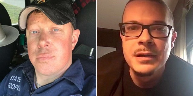 Texas State Trooper Jarrod Hubbard (left), was sent "thousands" of death threats, his father said, noting that Shaun King (right) didn't fully name another trooper, Daniel Hubbard, as the officer involved.