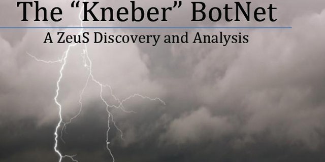 The cover of NetWitness's report on the "Kneber" BotNet.