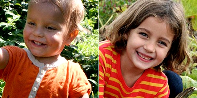 Leo Krim, 2, left, and his sister Lulu Krim, 6, from New York.