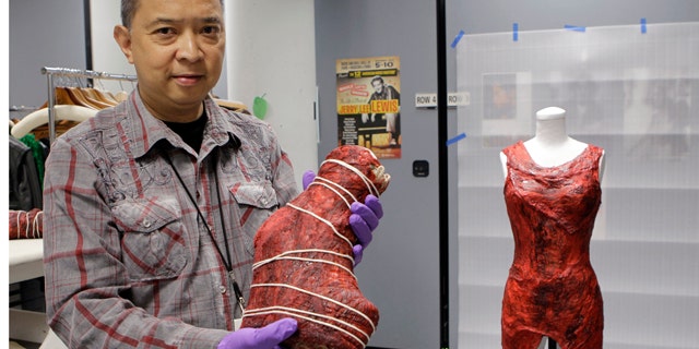 lady gaga meat dress