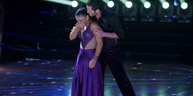 DANCING WITH THE STARS - Episode 2310 - The five remaining couples advance to the Semi-Finals in one of the shows tightest competitions ever, on Dancing with the Stars, live, MONDAY, NOVEMBER 14 (8:00-10:01 p.m. EST), on the ABC Television Network. (Eric McCandless/ABC via Getty Images)LAURIE HERNANDEZ, VALENTIN CHMERKOVSKIY