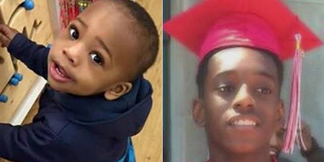Lavontay White Jr, (left) was shot dead on Valentine's Day in 2017 and is one of the youngest victims of Chicago's gun violence; Kenwon Parker (right) was shot dead earlier this week, one day before his 16th birthday by a gun-toting 13-year-old