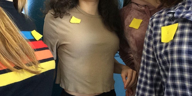 Teens in Quebec are protesting their school dress codes by wearing a yellow square pinned to their clothes.