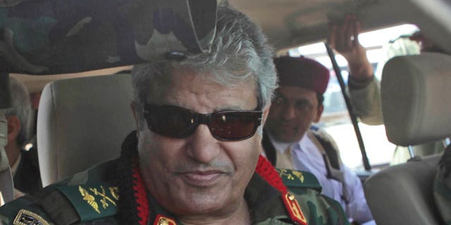Libyan rebel military leader Abdel-Fattah Younis.