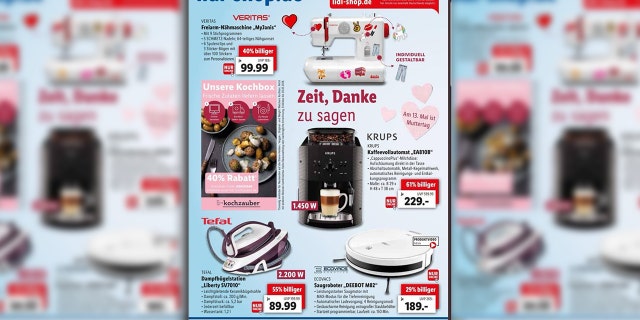 The supermarket chain replaced the ad with one that featured jewelry and handbags for Mother's Day.