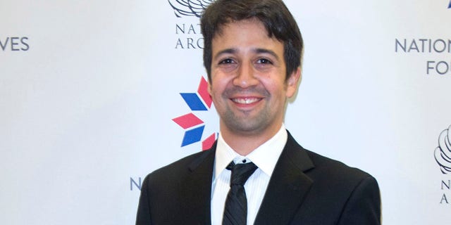 WASHINGTON, DC - SEPTEMBER 25: Playwright, lyricist, composer and actor Lin-Manuel Miranda arrives at the National Archives Foundation Honors "Hamilton's" Lin-Manuel Miranda, Thomas Kail & Ron Chernow at the National Archives Museum on September 25, 2016 in Washington, DC. (Photo by Leigh Vogel/Getty Images for National Archives Foundation)