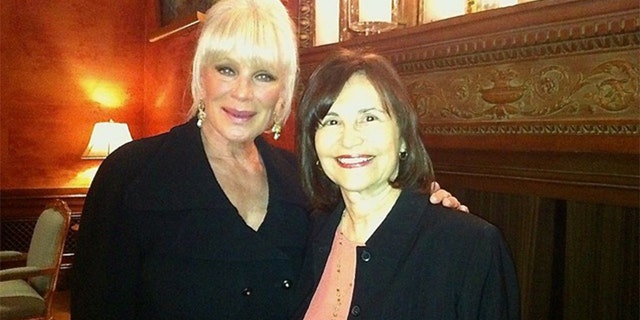Linda Evans and Sue Cameron