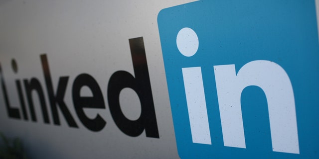 File photo - The logo for LinkedIn Corporation, a social networking website for people in professional occupations, is pictured in Mountain View, California Feb. 6, 2013. (REUTERS/Robert Galbraith)