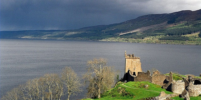 Loch Ness with Urquhart Castle in the foreground.