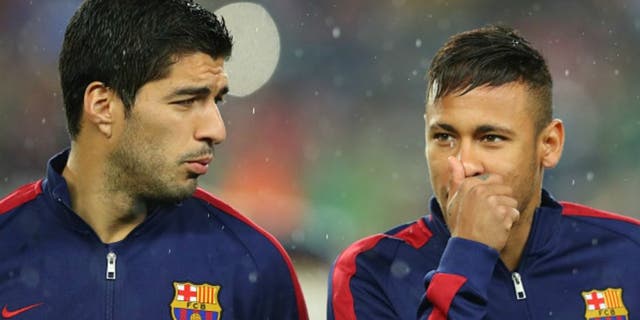 during the UEFA Champions League round of 16, second Leg match between FC Barcelona and Arsenal FC at Camp Nou on March 16, 2016 in Barcelona, Spain.