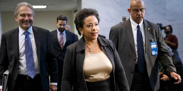 FILE: Dec. 2, 2014: Attorney General nominee Loretta Lynch on Capitol Hill, in Washington, D.C.