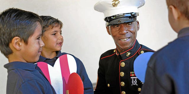 Retired Marine Ernie "Gunny" Napper for years personally thanked vets for their service as part of Disneyland's daily Flag Retreat Ceremony until recently.