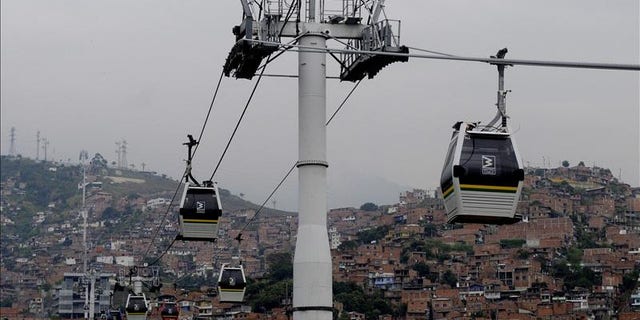 Metro lines as public-transport-system in Medellín.