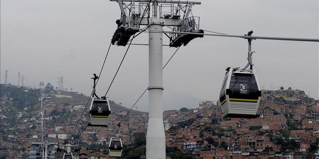 Metro lines as public-transport-system in Medellín.