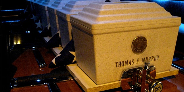 These cremated remains were interred in October at the West Virginia National Cemetery in Grafton during a ceremony held by Missing in America Project officials. The veterans served during World War II and the Korean and Vietnam wars. (Courtesy: MIAP)