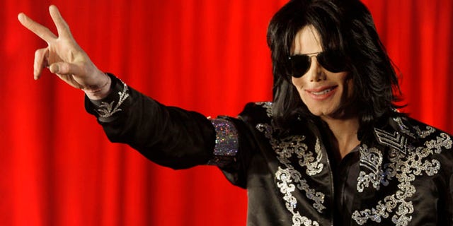 March 5, 2009: In this file photo, US singer Michael Jackson announces at a press conference that he is set to play ten live concerts at the London O2 Arena in July 2009.