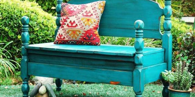 One family "upcycled" this outdoor bench — rather than toss it or donate it.
