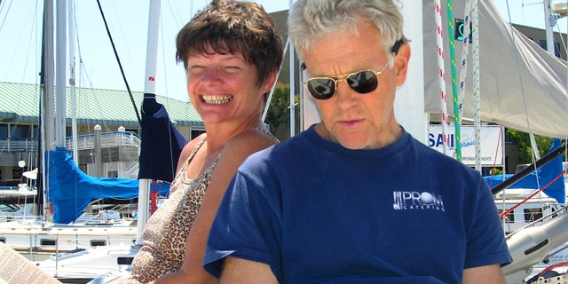 Phyllis Macay and Bob Riggle are seen on a yacht in Bodega Bay, Calif., in this 2005 photo. (AP)