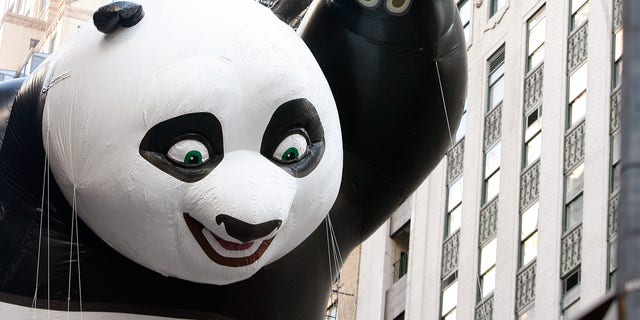 NEW YORK, NY - NOVEMBER 22:  The Kung Fu Panda balloon is seen during the 86th Annual Macy's Thanksgiving Day Parade on November 22, 2012 in New York City.  (Photo by Mike Lawrie/Getty Images)
