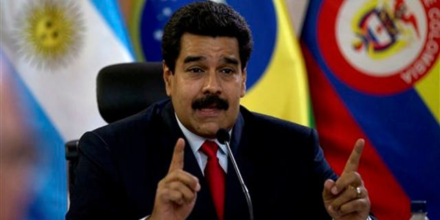 Maduro at the Miraflores Presidential Palace in Caracas, Venezuela, Tuesday, March 25, 2014.