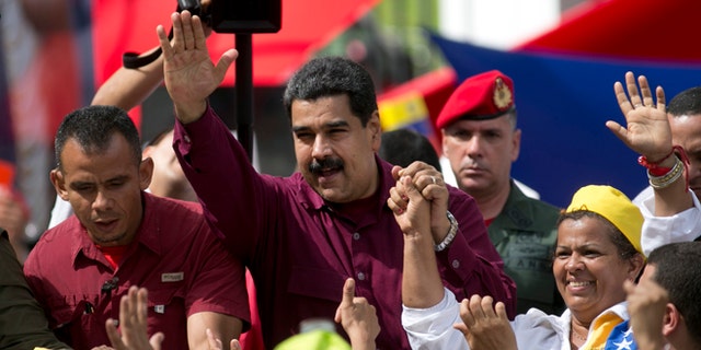 Venezuela's President Nicolas Maduro in Caracas, Venezuela, Friday, Oct. 28, 2016.