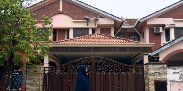 The missing co-pilot Fariq Abdul Hamid's house in Shah Alam, outside Kuala Lumpur, Malaysia.