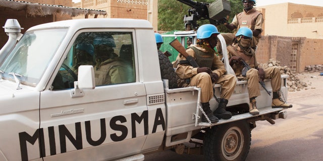 July 28, 2013 - FILE photo of UN peacekeepers from a Burkina Faso patrol in Timbuktu, Mali.
