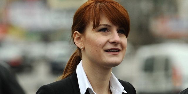 Maria Butina was arrested Sunday on a charge of conspiracy to act as an unregistered agent of the Russian government. (ZUMAPress)
