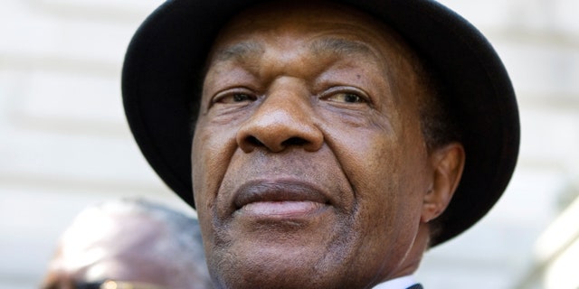 FILE - In this July 6, 2009 file photo, former District of Columbia Mayor Marion Barry attends a news conference in Washington. (AP Photo/Manuel Balce Ceneta, File)