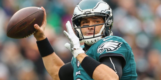 Quarterback Mark Sanchez on November 22, 2015 in Philadelphia, Pennsylvania.