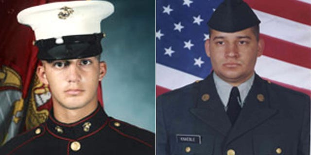 The plaintiffs in the case, including veterans Abe Mashal, left, and Raymond Earl Knaeble IV, say being unable to fly has severely damaged their lives, including the ability to travel with their families, attend school and conduct business trips. (ACLU.org)