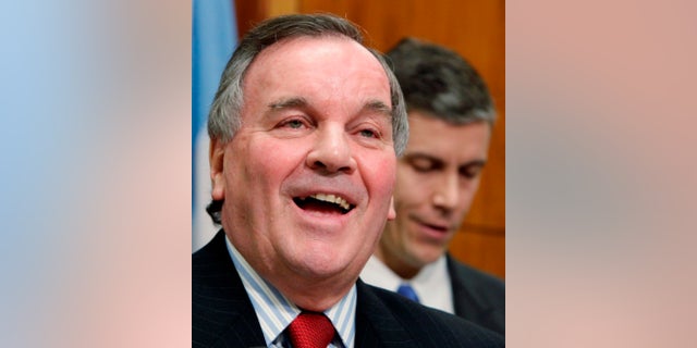 FILE - In this Jan. 27, 2009 file photo, Chicago Mayor Richard M. Daley smiles at a news conference in Chicago. Daley, 68, announced Tuesday, Sept. 7, 2010, that he is not running for re-election. Daley was elected to the state Senate in 1972 and as Cook County state's attorney in 1980. He became Chicago mayor in 1989 when he won a special mayoral election after the death of Mayor Harold Washington. (AP Photo/Charles Rex Arbogast, File)