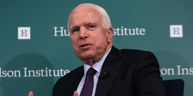 U.S. Sen. John McCain (R-AZ) speaks during a discussion at the Hudson Institute July 21, 2015 in Washington, DC. (Photo by Alex Wong/Getty Images)