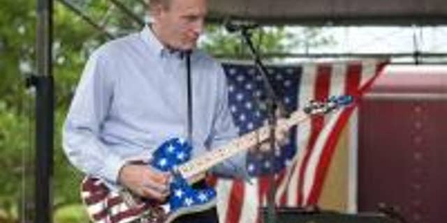 Rep. Thaddeus McCotter, R-Mich, shortly after he announced his candidacy for President on July 2, 2011 (AP Photo/Lon Horwedel)