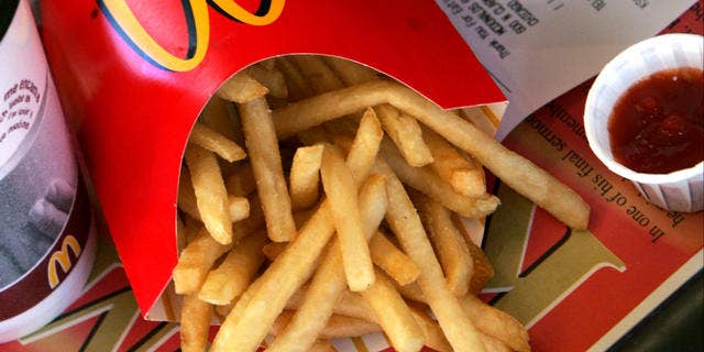 2006 file of McDonald's french fries and ketchup.