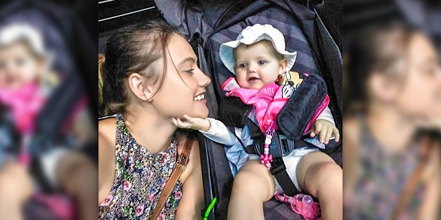 Jade Krotke said she and her husband were changing their 8-month-old baby, Olivia, at a changing station in a McDonald's when they made the discovery.