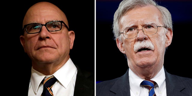 John Bolton, right, is replacing H.R. McMaster as President Trump's National Security Adviser.